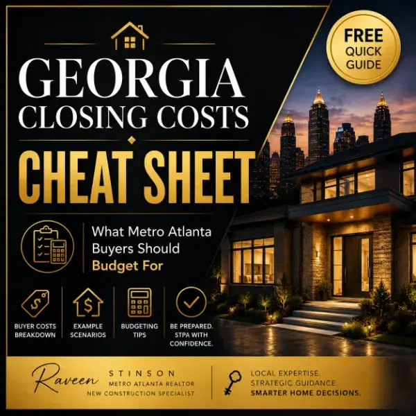 Georgia Closing Costs Cheat Sheet